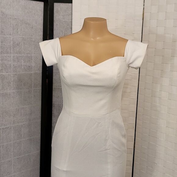 BRAND NEW DRESS THE POPULATION LOGAN OFF-THE-SHOULDER SWEETHEART DRESS - Picture 5 of 16